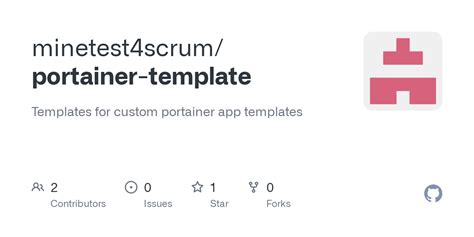 GitHub minetest4scrum/portainer template: Templates for custom
