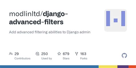 GitHub modlinltd/djangoadvancedfilters Add advanced filtering