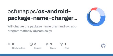 GitHub osfunapps/os android package name changer py: Will change the