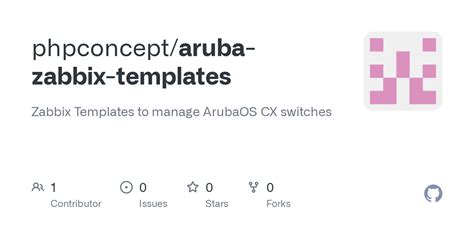 GitHub phpconcept/arubazabbixtemplates Zabbix Templates to manage