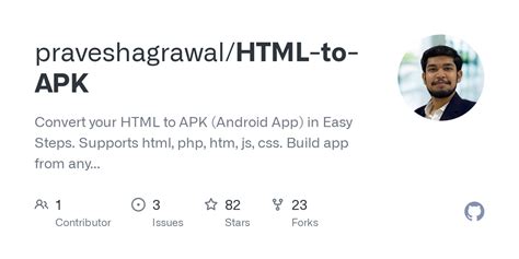 GitHub praveshagrawal/HTML to APK: Convert your HTML to APK (Android