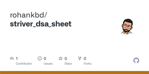 GitHub rohankbd/striver_dsa_sheet