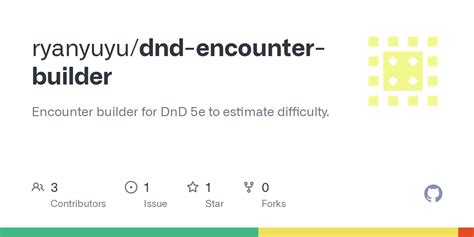 GitHub ryanyuyu/dndencounterbuilder Encounter builder for DnD 5e