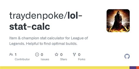 GitHub traydenpoke/lolstatcalc Item & champion stat calculator for
