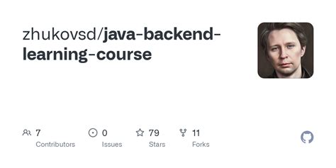 GitHub zhukovsd/java backend learning course