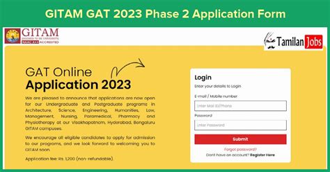 Gitam Application Form 2023 Printable Forms Free Online