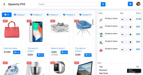 Github Bshbsh404 Simple Pos Ui Simple Point Of Sale Ui Using Bootstrap