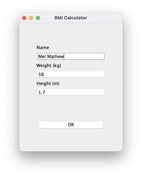Github bmi calculator java.  This app calculates a user&rsquo;s BMI based on height and weig...