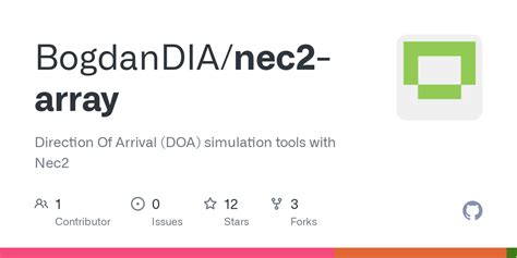 Github nec2.  Nec2++ consists of a library that can be called from C++, C, python and Ruby, and...