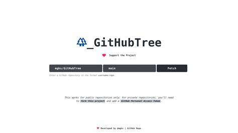 Github tree view.  GitHubTree visualizes public GitHub repository directory structures.  Rep...