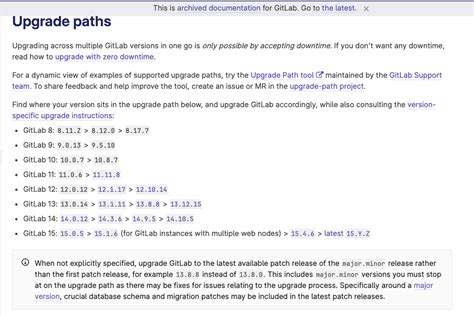 Gitlab update to specific version.  GitLab - Upgrade Path Wizard Ubuntu Alma Linux Docker...