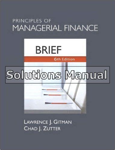 Gitman managerial finance solution manual 6 edition. - Oops lab manual for cse anna university.