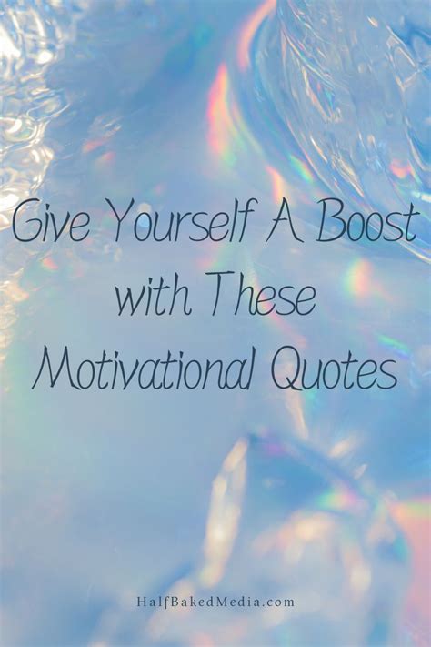 Give Yourself a Boost 