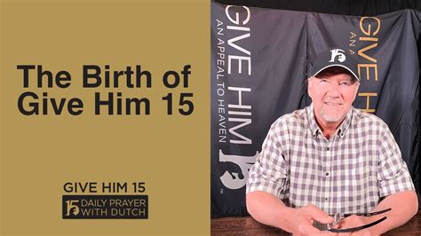 Give Him 15 Devotional Volume 2 is available for pre-order, order yours today! https://dutchsheets.mybigcommerce.com/Learn more about Give Him Fifteen here:W.... 