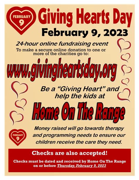 Giving hearts day 2023. ST. GERARD'S COMMUNITY OF CARE 