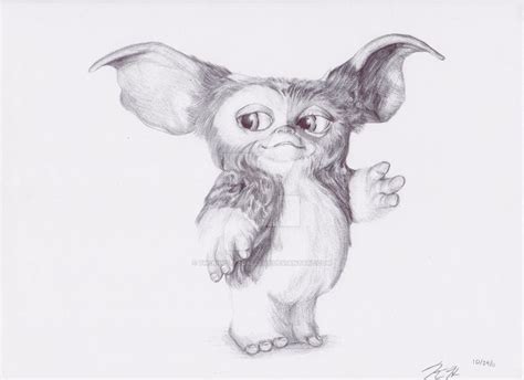 Gizmo from Gremlins Drawing by TheKrystleGallery on DeviantArt