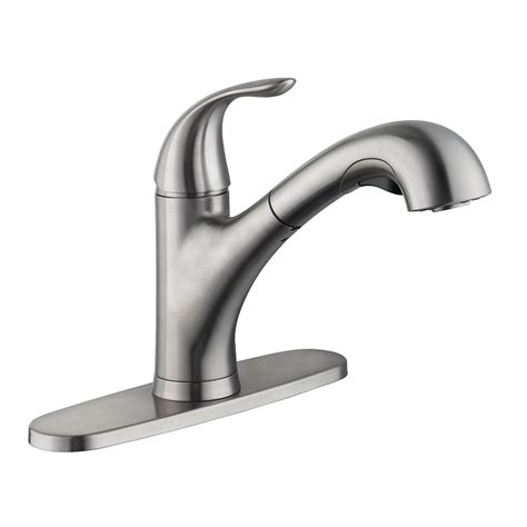 The Glacier Bay Market Pull-Out Kitchen Faucet in Chrome has durable metal construction to ensure long-lasting performance and enjoyment. Its single lever handle meets ADA standards for ease of use in adjusting …. 