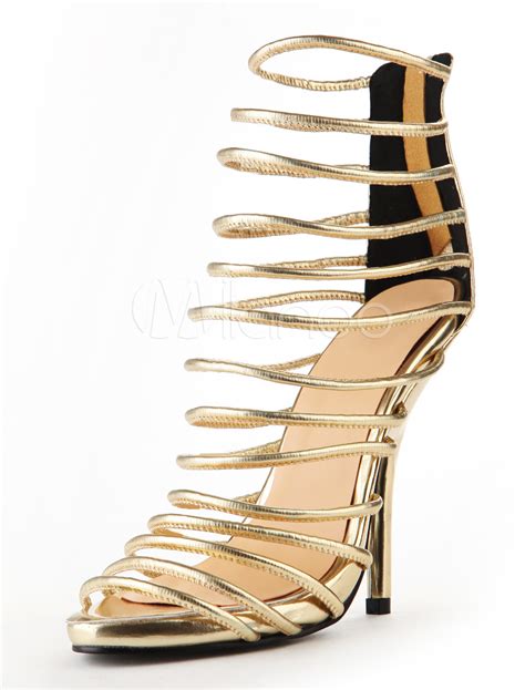 Gladiator Gold Heels Shoes : Target