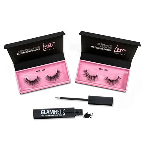 Glamnetic lashes. Shop Our Feed. Full, fluttery, and flirty is exactly how we’d describe our Hottie lash! Get that super sultry look you love thanks to the flared edges and criss-cross lash pattern. Feel free to wear these even on the hottest summer nights because these babies are water resistant! Made with 100% vegan silk fibers, this Hi-Res Lash Tec. 