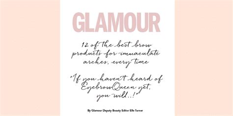 Glamour magazine Brow Pro review - Eyebrow Queen Pro