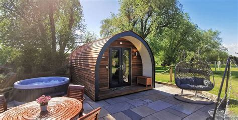 Glamping pods near Brooklyn, Iowa with hot tubs