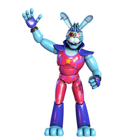 Glamrock bonnie official design. According to the in-game messages that Gregory receives on his Fazwatch, Monty replaced Bonnie as the Glamrock band’s bassist, gaining a brand new set of claws that allowed him to play bass. However, the actual reason for Bonnie’s decommissioning and replacement is a mystery and is only alluded to in subtle hints throughout the game. 