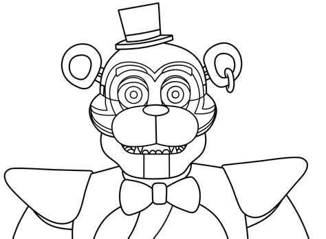 Printable Glamrock Freddy Fnaf coloring page is a fun way for Everyone. Simply download, print PDF top quality coloring sheet for free and pass out. Spark your childs creativity. Make your world more colorful, relieve stress, relax and enjoy the fun of this Glamrock Freddy Fnaf coloring sheet now!. 
