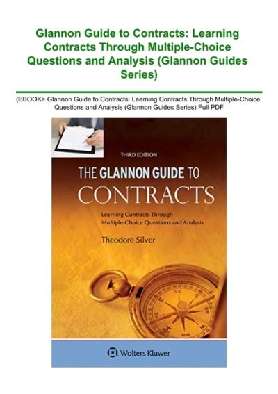 Glannon guide contracts multiple choice questions. - Holt literature and language arts third course.
