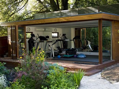 Glass Enclosed Outdoor Home Gym
