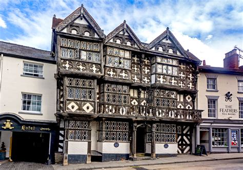 Glass Magic Lantern Slide THE FEATHERS HOTEL LUDLOW …