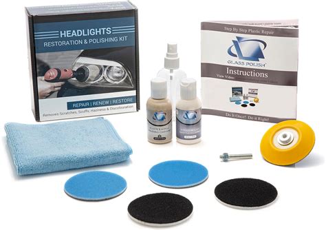 Glass Polish 31016 Headlights and Tail Lights Restoration kit, …