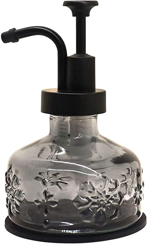 Glass Soap Dispenser for Kitchen and Bathroom Countertop, Smooth Action ...