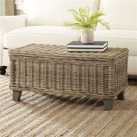 Glass Top Rattan Table Wayfair