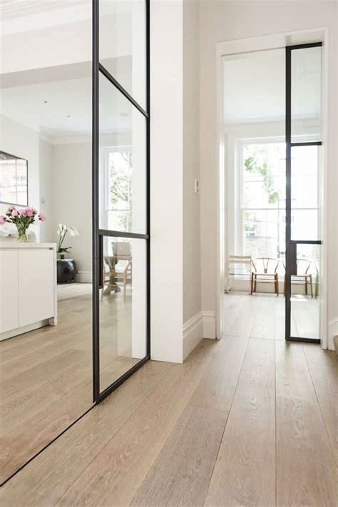 Glass pocket door. Keep in mind that for a 36-in. x 80-in. 1 lite clear glass French door to be used as a sliding barn door, the door opening should measure about 32-in. in width and 78-in. in height. That would allow the door to overlap the opening on both sides and would prevent the jambs overlapping the clear glass. 