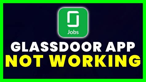 Glassdoor app crashing.  How could you possibly let your website be in this stat...