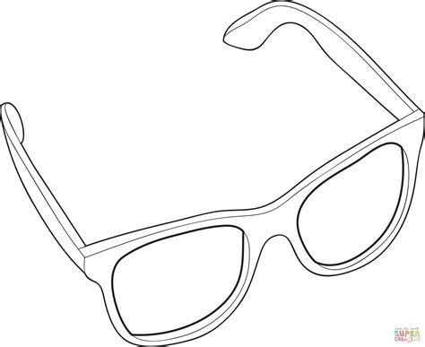 Glasses Coloring Page