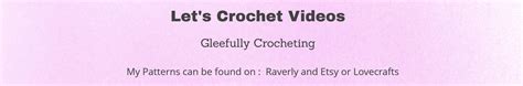 Gleefully Crocheting with Glee Workman - YouTube