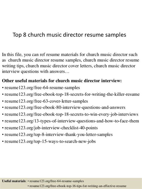 Glen Burnie United Methodist Church Music Director Resume …