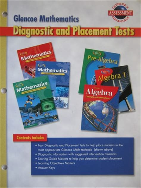 Glencoe mathematics diagnostic and placement tests. - Calcolo dei solai, con un esempio interamente svolto.