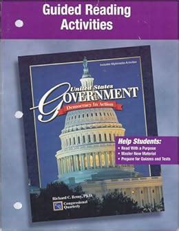 Glencoe united states government guided reading activities paperback. - The rfu rugby union referees manual rfu handbook.