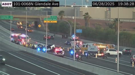 Glendale 134 freeway accident today live. .  ...