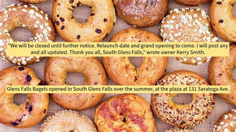 Glens Falls Bagels closed until further notice