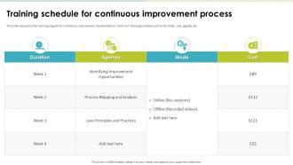 Glider Training and Continuous Improvement