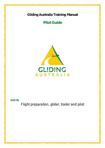 Glider Training for Check Flight Preparation