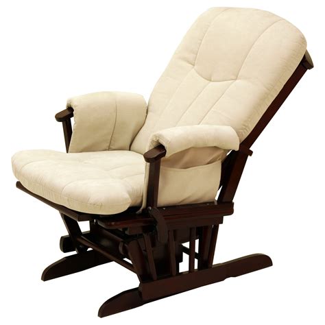 Glider rocker recliner. What are some of the most reviewed products in Recliners? Some of the most reviewed products in Recliners are the Acme Furniture Parklon Chocolate Recliner with 51 reviews, and the Noble House Kearney Traditional Navy Blue Tweed Fabric Glider Recliner with Pillow Top Arms with 23 reviews. 