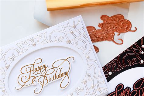 Glimmer Hot Foil System Birthday Hot Foil Card. Video - Pinterest