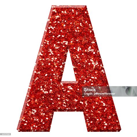 Glitter Letter A Stock Photo Download Image Now Alphabet, Brightly