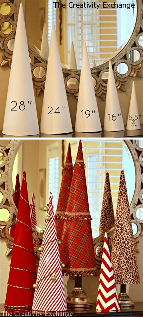 Glitter Tart Designs Cone Template Cardboard Christmas Tree Handmade Christmas