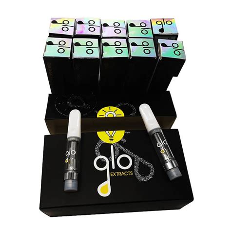 Cigarette Box: Glo Carts Dessert Delights Box. Each individually wrapped cigarette box has an authentication QR code on the side. Inside each cigarette box has 10 different flavors will never have duplicate flavors within the box. Inside the cigarette box will also contain a menu card describing all 10 flavors and there classification indica ... . 