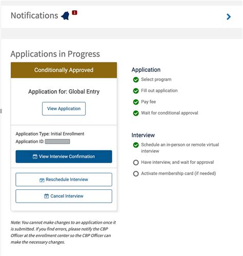 Global Entry Notifications